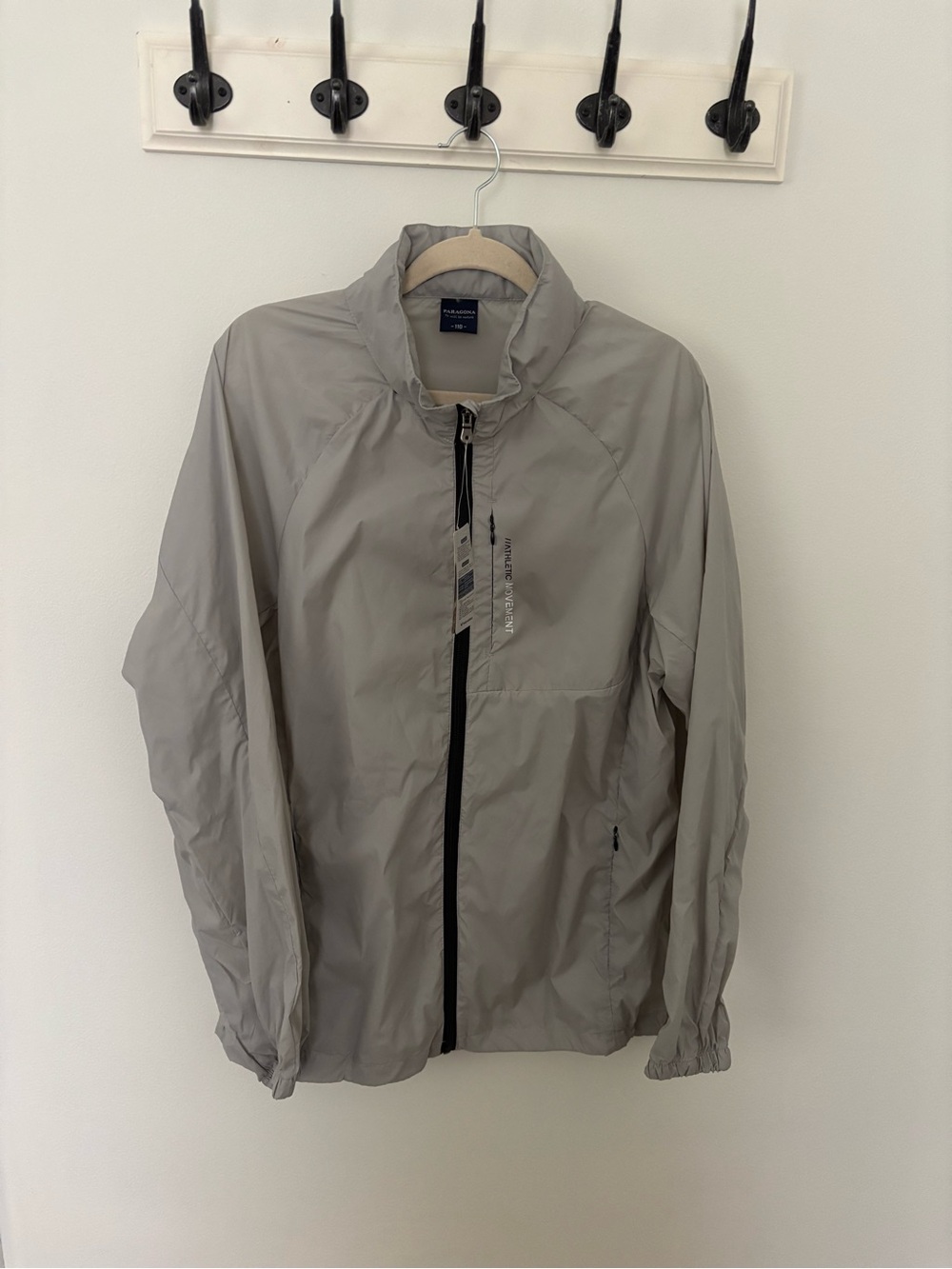 Paragon Men's Lightweight Windbreaker Jacket - Gray